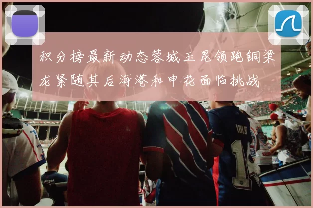 积分榜最新动态蓉城玉昆领跑铜梁龙紧随其后海港和申花面临挑战